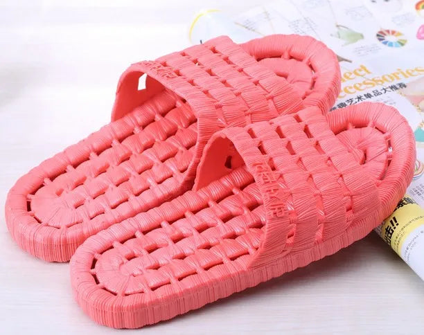 Couples EVA Platform Slippers Men Bath Ladies Soft Sole Slide Non-slip Flip Flops Comfortable Waterproof Shoes Neutral Style