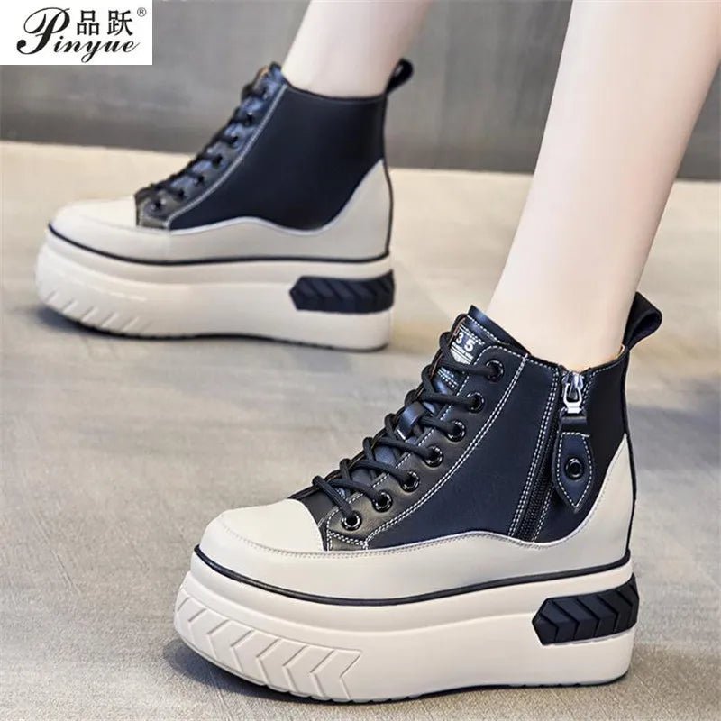 New Sneakers Women Vulcanized Shoes Fashion High Top Ladies Trainer Sport Zapatillas Mujer Platform Sneakers Women Shoes