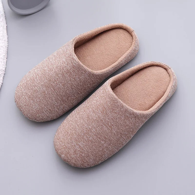 Home Slippers Women Men Soft House Winter Indoor Light Comfort Floor Shoes Female Male Silence Slides Bedroom Japanese Style