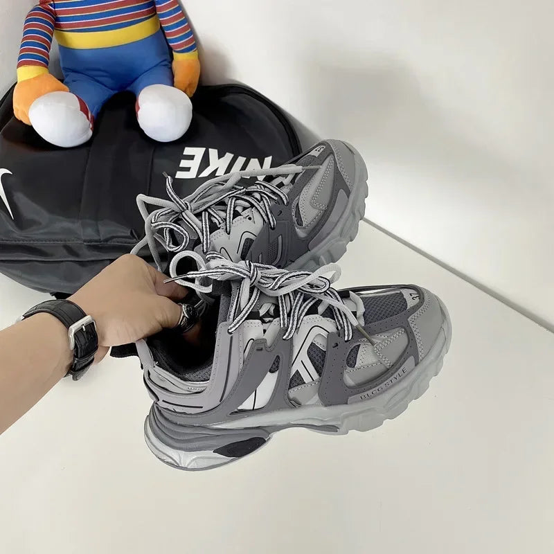 Fashion Women Tennis Trend Fashion Woman Chunky Sneakers Pink Casual Tenis Thick Bottom Women Men Sneaker 2024 Platform Shoes