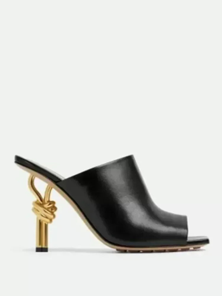 2025 Summer New 10cm Thin High Heel Women's Sandals Fashion Toothed Irregular High Heel Party Skirt 43 Large Cool Slippers