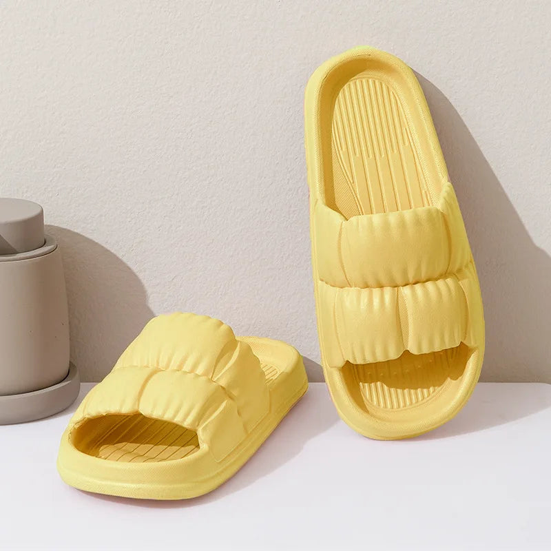 Thick Sole Flat Bottom Bathroom Home Slippers Fashion Soft Sole EVA Indoor Women Sandals Summer Non Slip Slippers TG22