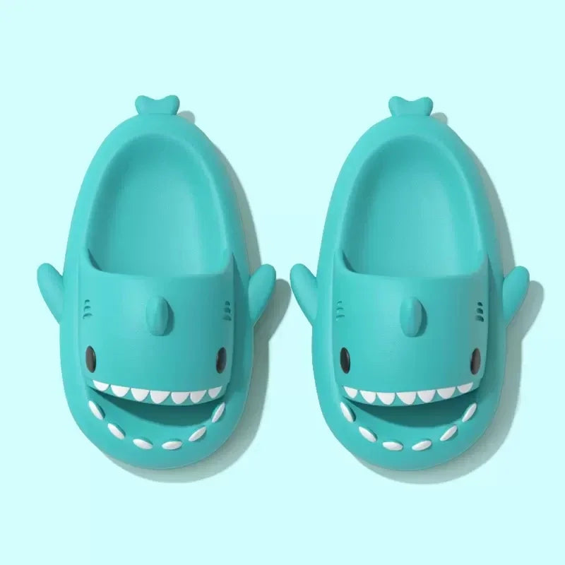 Christmas Halloween Shark Slippers Men's Women‘s Dark Flip-Flops Couples Festival Slides Adults Shoes