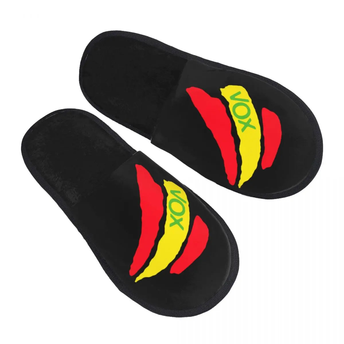Custom Spanish National Emblem Vox Memory Foam Slippers Women Cozy Warm Spain Flag House Slippers