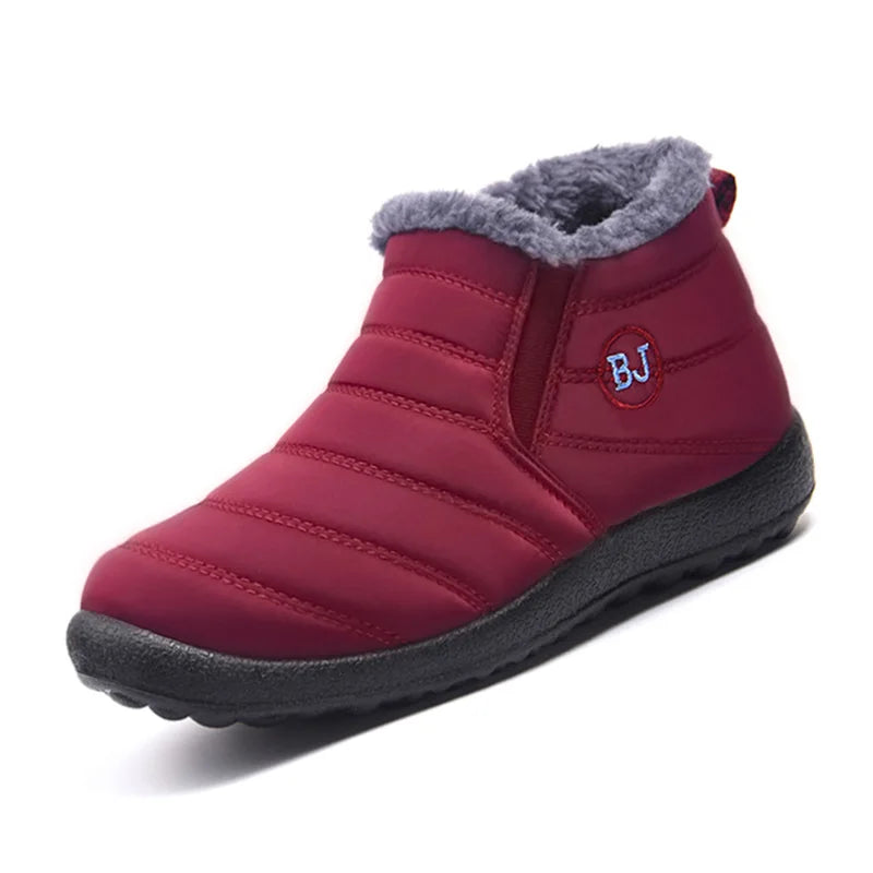 Winter Men's Cotton Shoes Winter Women's Shoes Plus Velvet Warm Cotton Boots Plus Size Couple Leisure Snow Boots Women