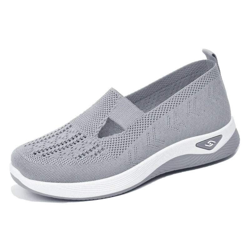 Women Wedges Sneakers High Quality Shoes Slip On Flats Men Loafers Breathable Mesh Running Sneakers Ladies Sport Shoes