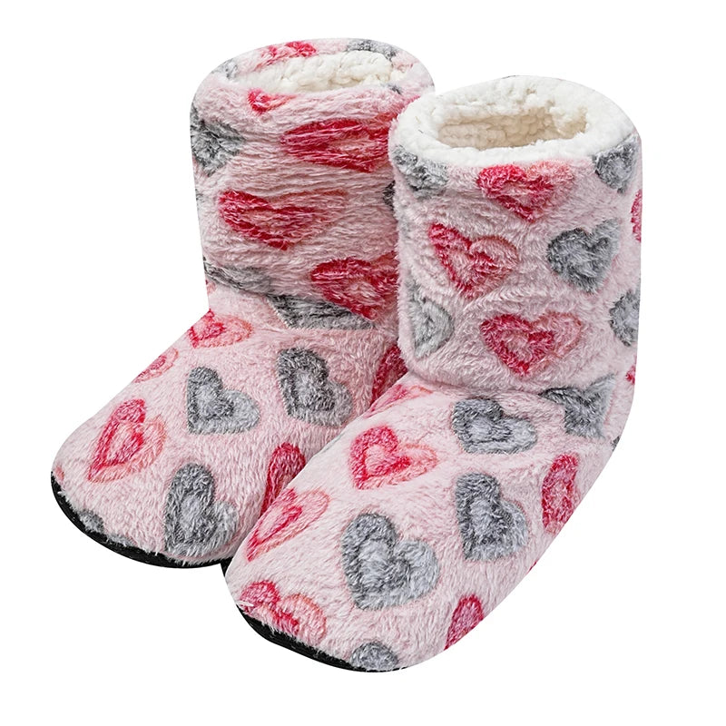 Autumn And Winter Adult Floor Socks Plus Velvet Thick Cotton Shoes Men And Women Warm Floor Boots Indoor Warm Cotton Shoes