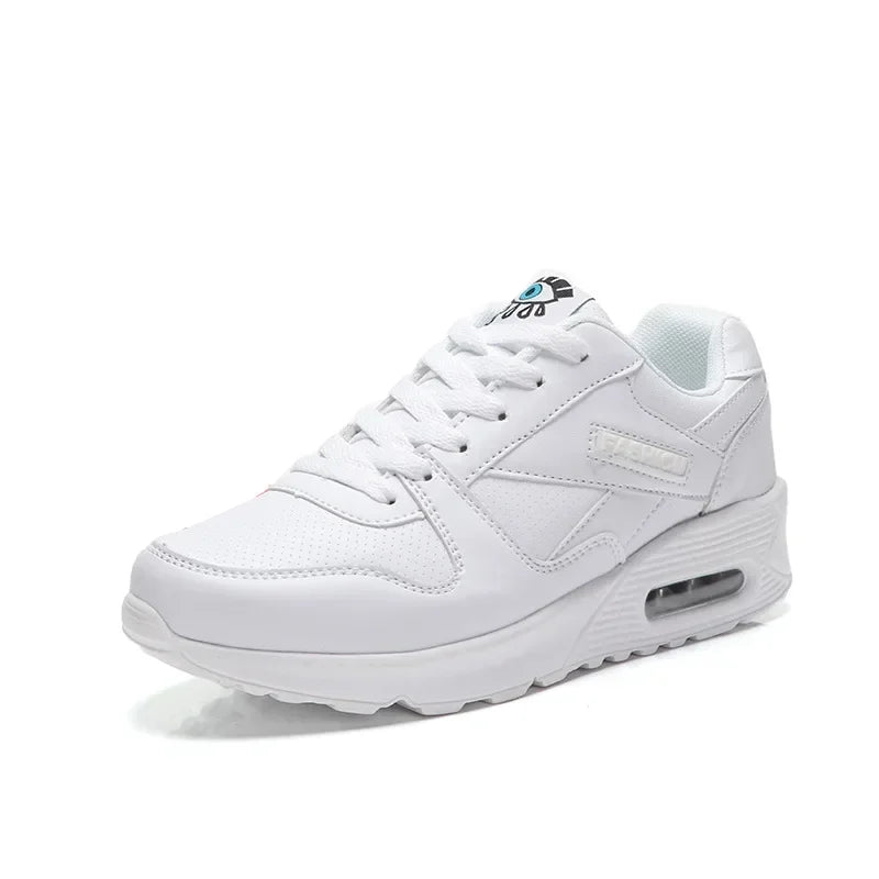 Baskets compensées tendance pour femmes, chaussures de sport décontractées à lacets, style coréen, pointures 34 à 44, antidérapantes, idéales pour les voyages