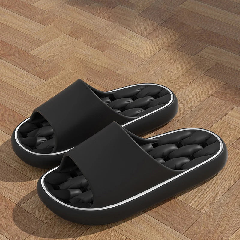 2024 Women Home Shoes Platform Slipper Summer Beach Flip Flops Women EVA Soft Sole Flat Shoes Mute Non-slip Slides Beach Sandal