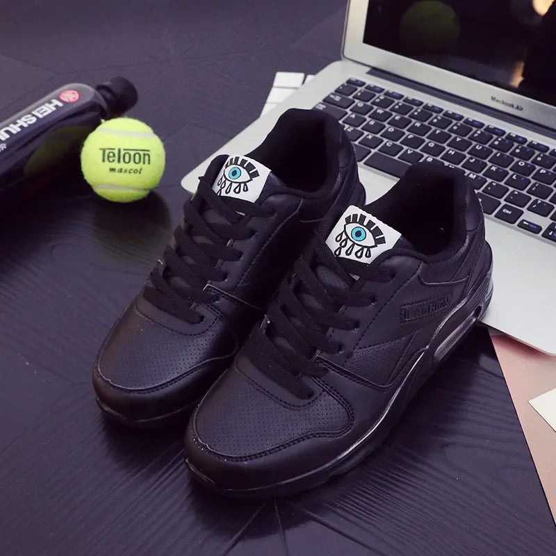 Baskets compensées tendance pour femmes, chaussures de sport décontractées à lacets, style coréen, pointures 34 à 44, antidérapantes, idéales pour les voyages