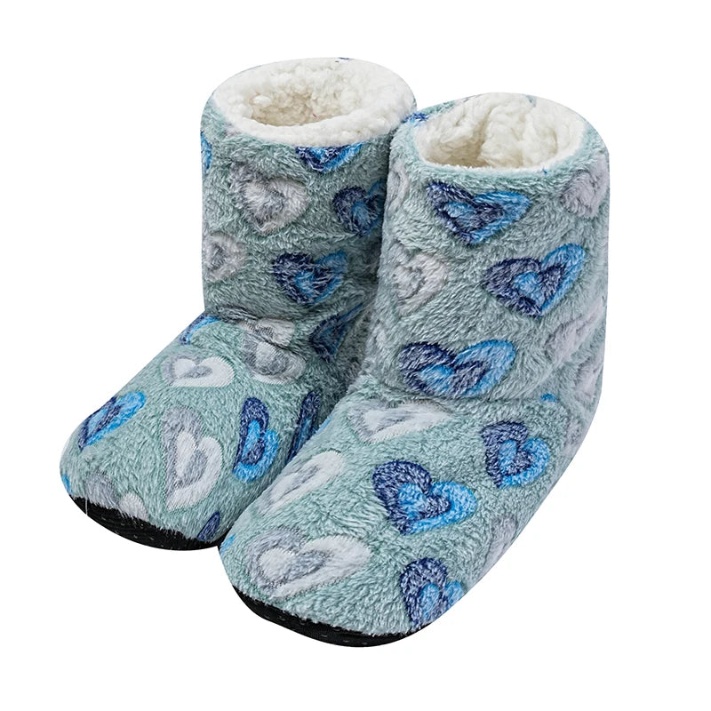 Autumn And Winter Adult Floor Socks Plus Velvet Thick Cotton Shoes Men And Women Warm Floor Boots Indoor Warm Cotton Shoes