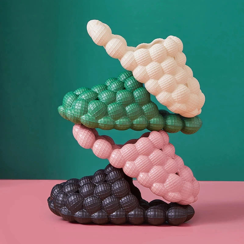 Innovative Women's Slippers Trend Personality Non-slip Bubble Shoes Comfortable High-quality Soft-soled EVA Couple Flat sandals