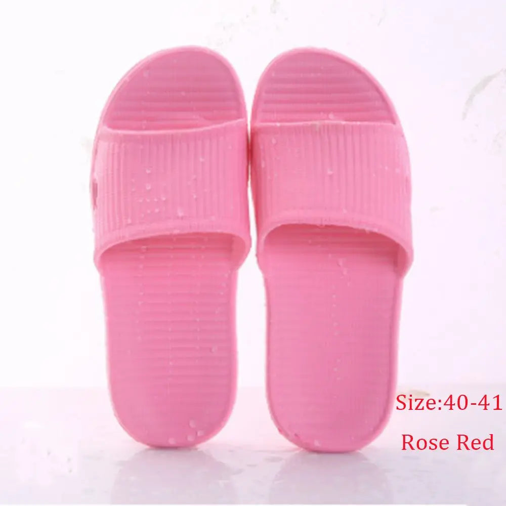 Flat Soft Shower Bathroom Slippers Men's Flip-flops Women's Sandals Summer Shoes