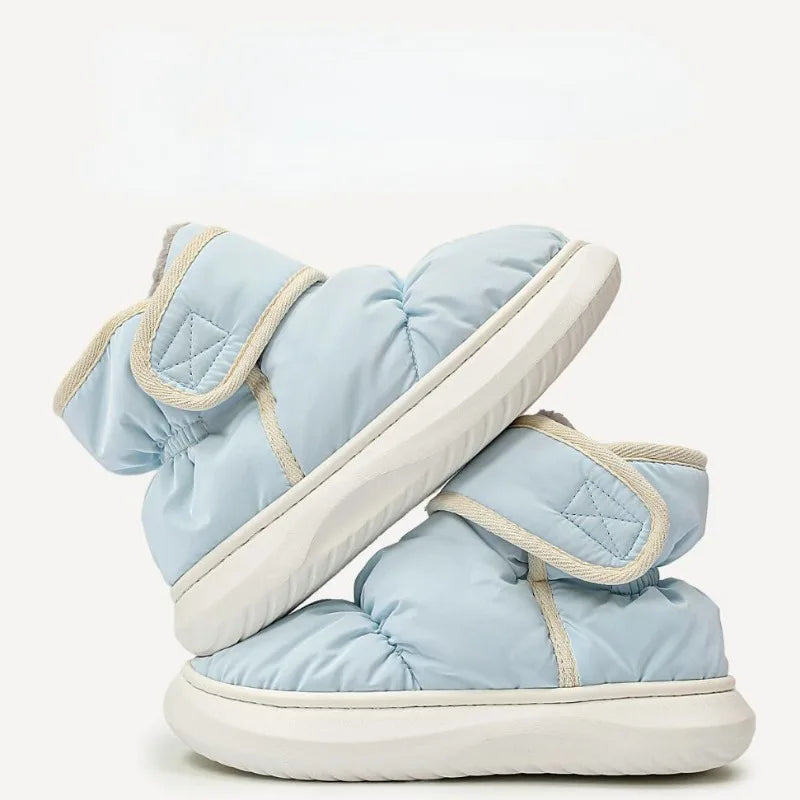 Women's Height Increasing Shoes Keep Warm Down Couples Snow Boots Fashion Design Waterproof 2023 Winter Cotton Shoe for Female