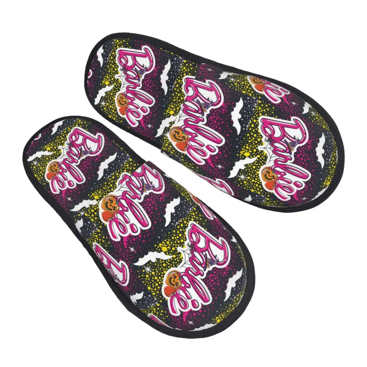 Custom Barbie Memory Foam Slippers Women Comfy Warm House Slippers