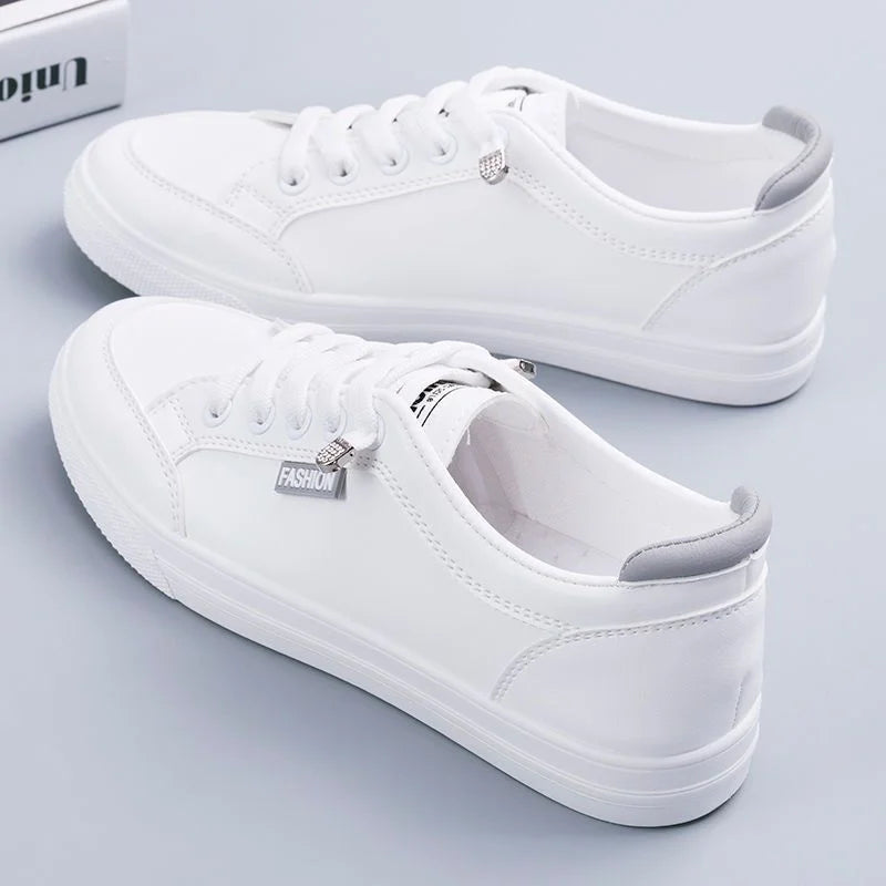 Women Sneakers Vulcanize Shoes Spring Autumn Breathable Flats Solid Color Mesh Shoes Young Woman Casual White Shoes