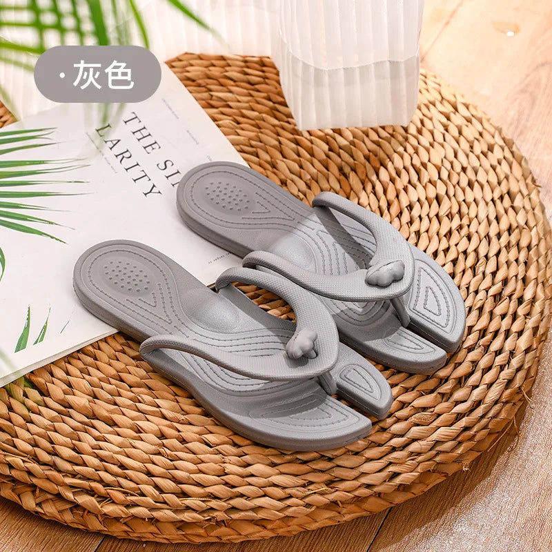 Travel Portable Flip-flops Folding Slippers Indoor And Outdoor Soft-soled Beach Hotel Couple Sandals Woman Man