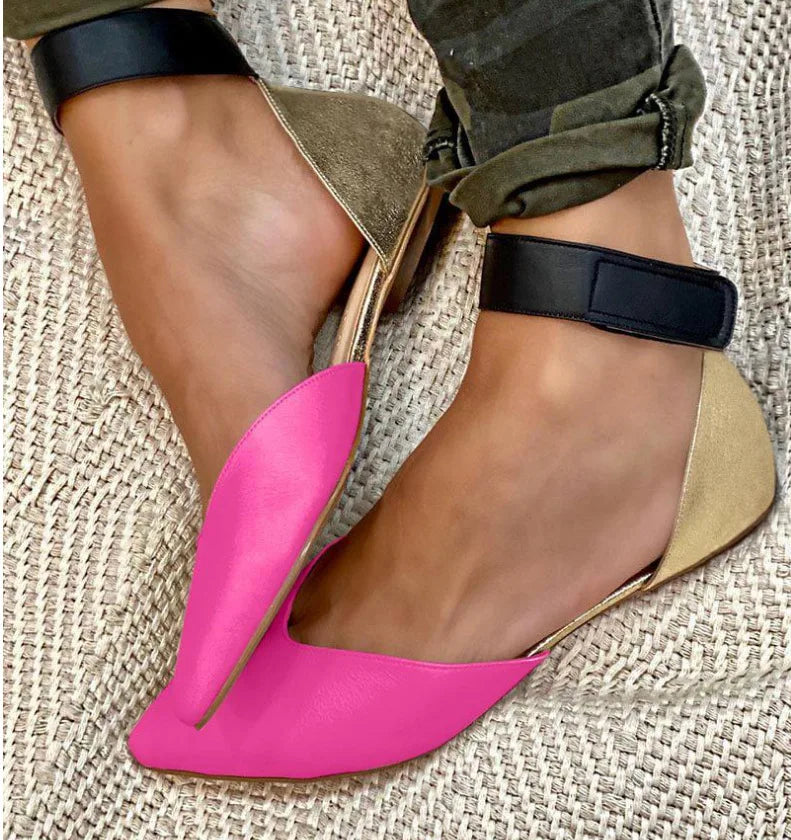 2024 Summer Casual Flat Heels Women's Shoes 40-43 Large Hollow Sandals Women's Platform Sandals Shoes