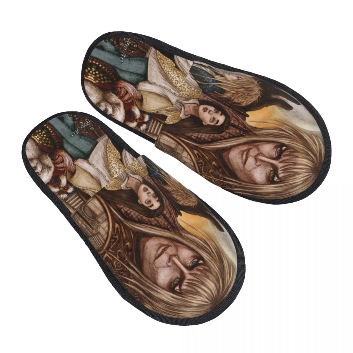 Custom Labyrinth Jareth The Goblin King Soft Memory Foam House Slippers Women Fantasy Film Comfy Warm Anti-Skid Slipper