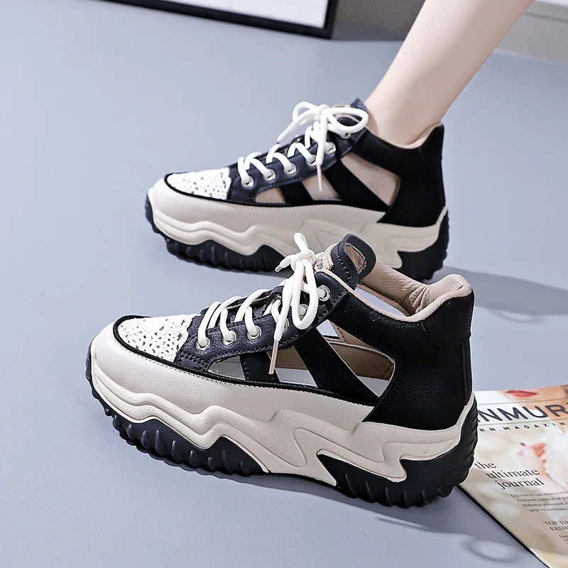 Sneakers Women Trends 2023 Casual Sports Platform Tennis Basketball Woman Running Shoes Designer Thick Bottom Trainers