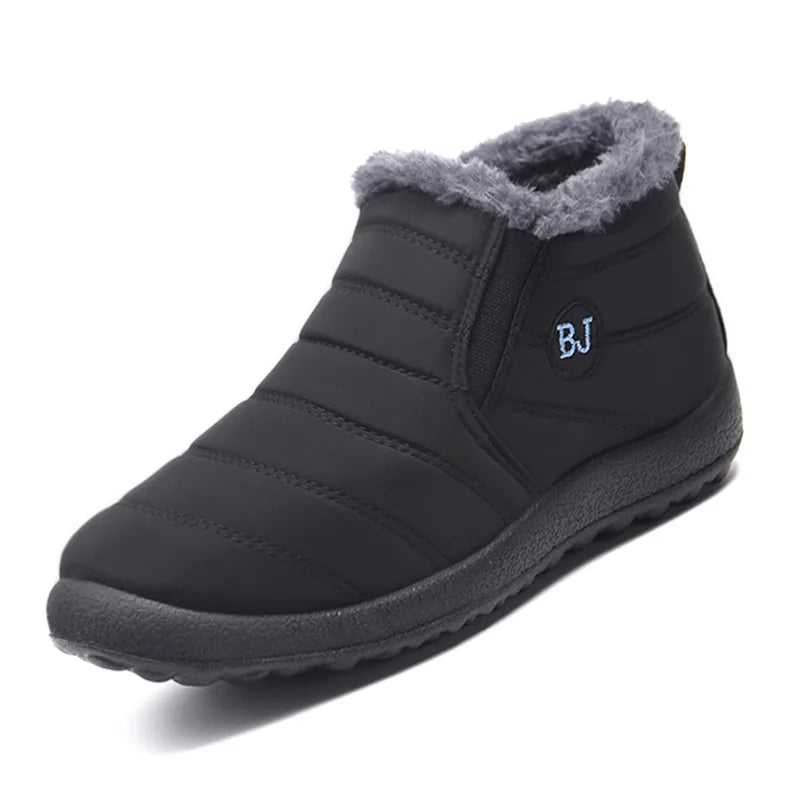 Winter Men's Cotton Shoes Winter Women's Shoes Plus Velvet Warm Cotton Boots Plus Size Couple Leisure Snow Boots Women