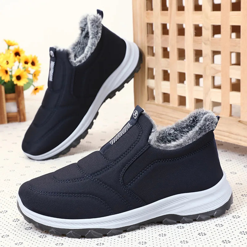 Women Shoes Cotton-padded Shoes Winter Warmth and Plush Thickening for Outdoor Cotton Shoes and Snow Boots for Daily Travel
