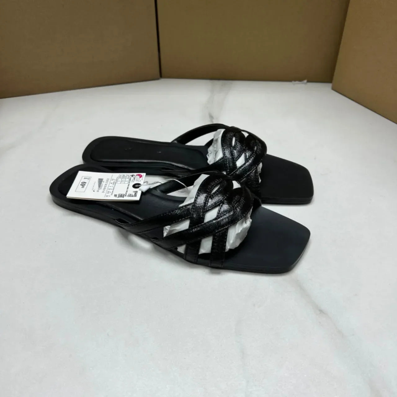 Summer Women's Flat Slippers Breathable Hollow Cross Design Female Outdoor Beach Slides Large Size Casual Street Ladies Shoes