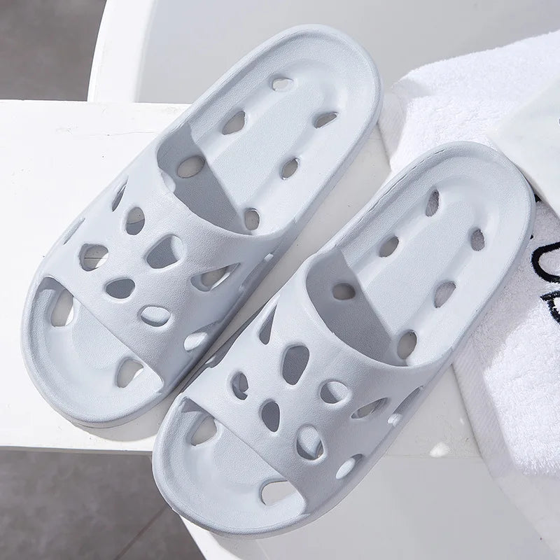 Summer Fashion Slippers Women Shoes Cloud Slippers For Men Home Flat Sandals Massage Flip Flops Couples Bathroom Indoor Slides