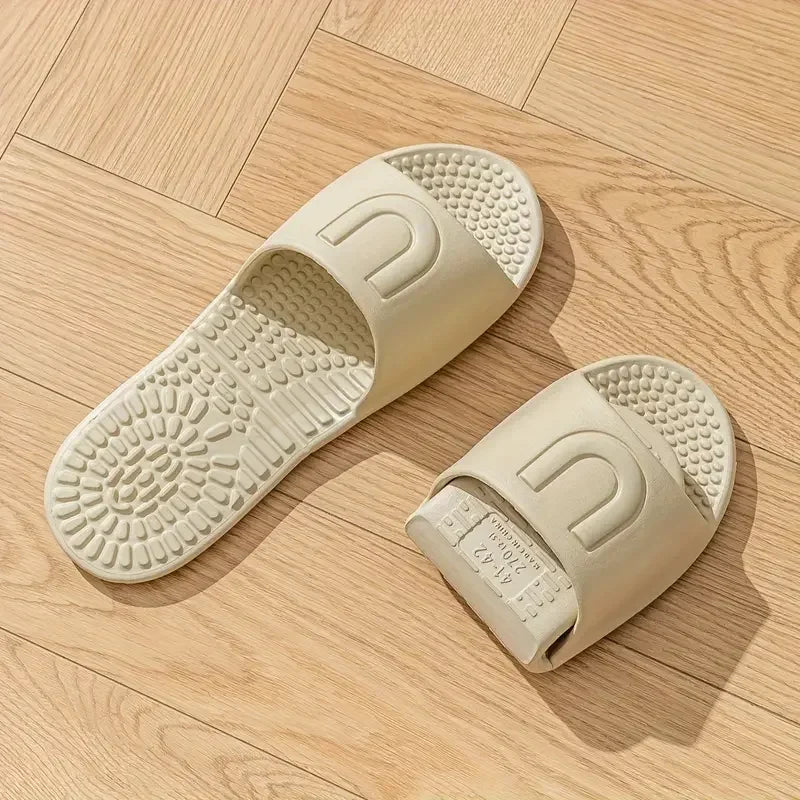 Lightweight Foldable Travel Slippers Women Soft Sole Eva Non Slip Bathroom Slides Woman 2025 Summer Unisex Travel Hotel Slippers