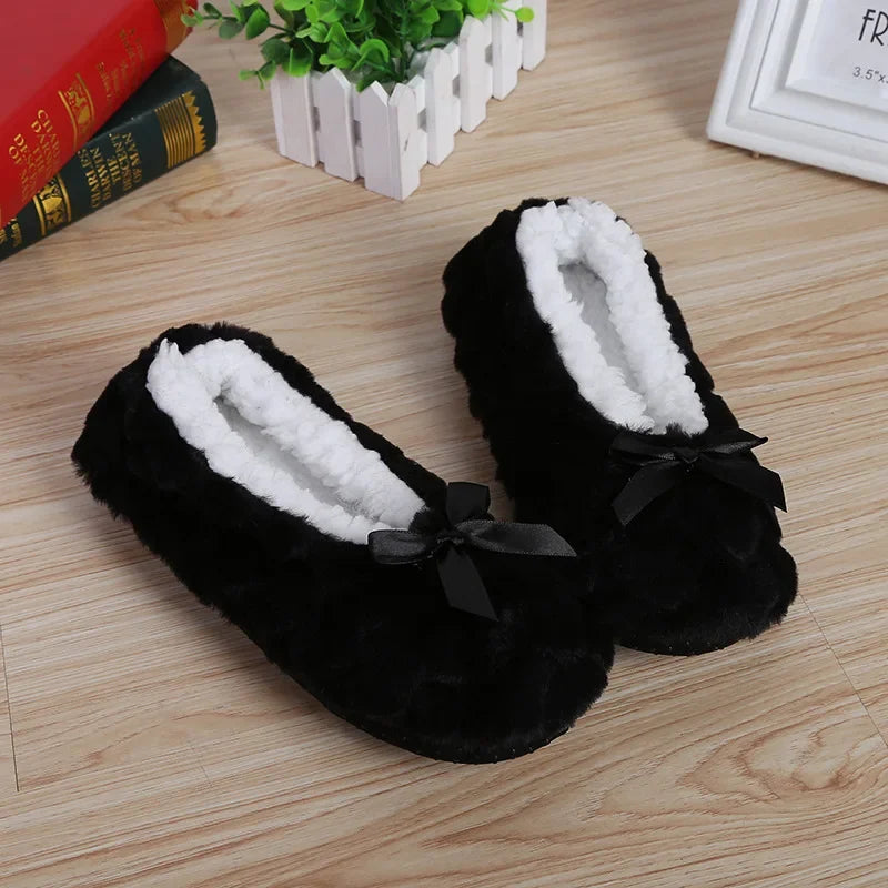 Fluffy Female House Slipper Womens Winter Home Room Plush Warm Thick Faux Fur hairy Non Slip Grip Funny Indoor Floor Shoes Flat