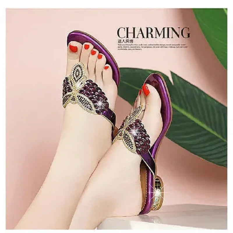 Cresfimix Women Fashion Sweet Multi Color High Quality Spring Slip on Peep Toe Shoes Lady Casual Sandals Sapatos Femininas A1477