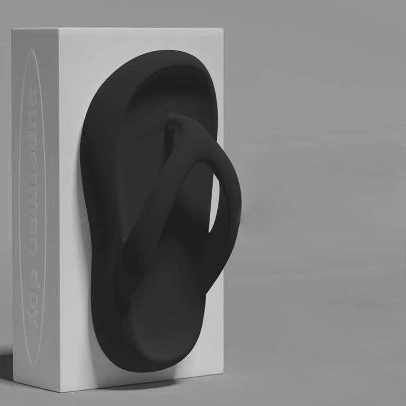 Tongs à semelle épaisse pour femmes été 2024 nouvelles sandales de plage antidérapantes augmentant la hauteur pantoufles de plage pour vêtements d'extérieur