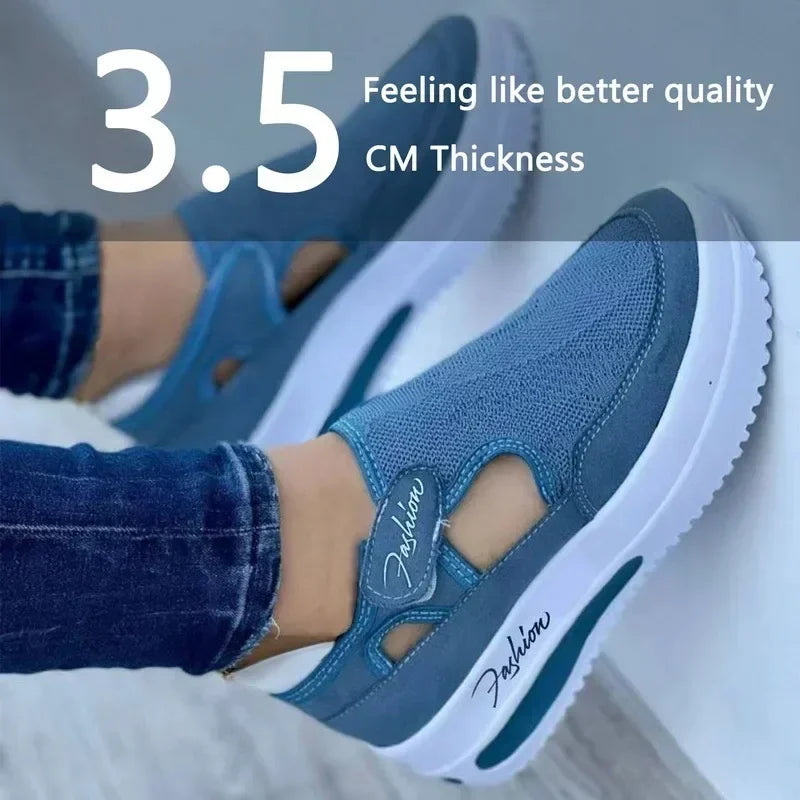Shoes Womens Sneakers Female Casual Shoes Summer New Breathable Mesh Ladies Sport Shoes Vulcanized Women Platform Sandals 2024