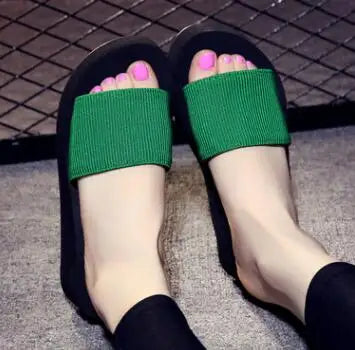 Hot! New Fashion Summer Women Platform High Heel Flip Flops Beach Sandals Bowknot Slippers Women Shoes Size36-40 For Choice