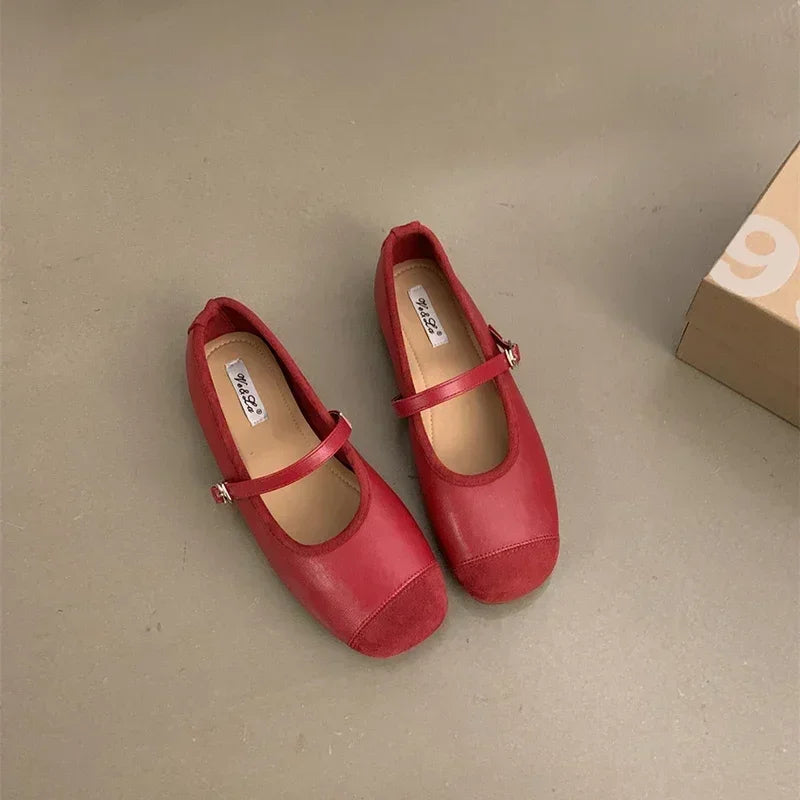 Designer Silvery Women Ballet Flats Fashion Ladies Casual Soft Sole Flats Spring Women's Comfort Shallow Ballerina Shoes