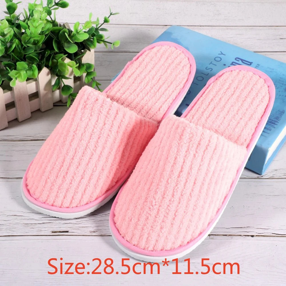 Winter Fur Slippers Women plush Home Shoes Hotel Flat Slippers Thick Fleece Indoor Slippers for Bedroom Non-Slip Silent Slides