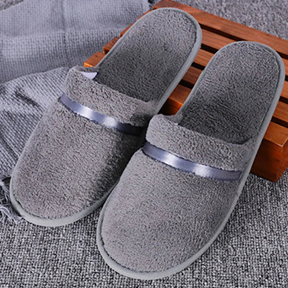 Winter Fur Slippers Women plush Home Shoes Hotel Flat Slippers Thick Fleece Indoor Slippers for Bedroom Non-Slip Silent Slides