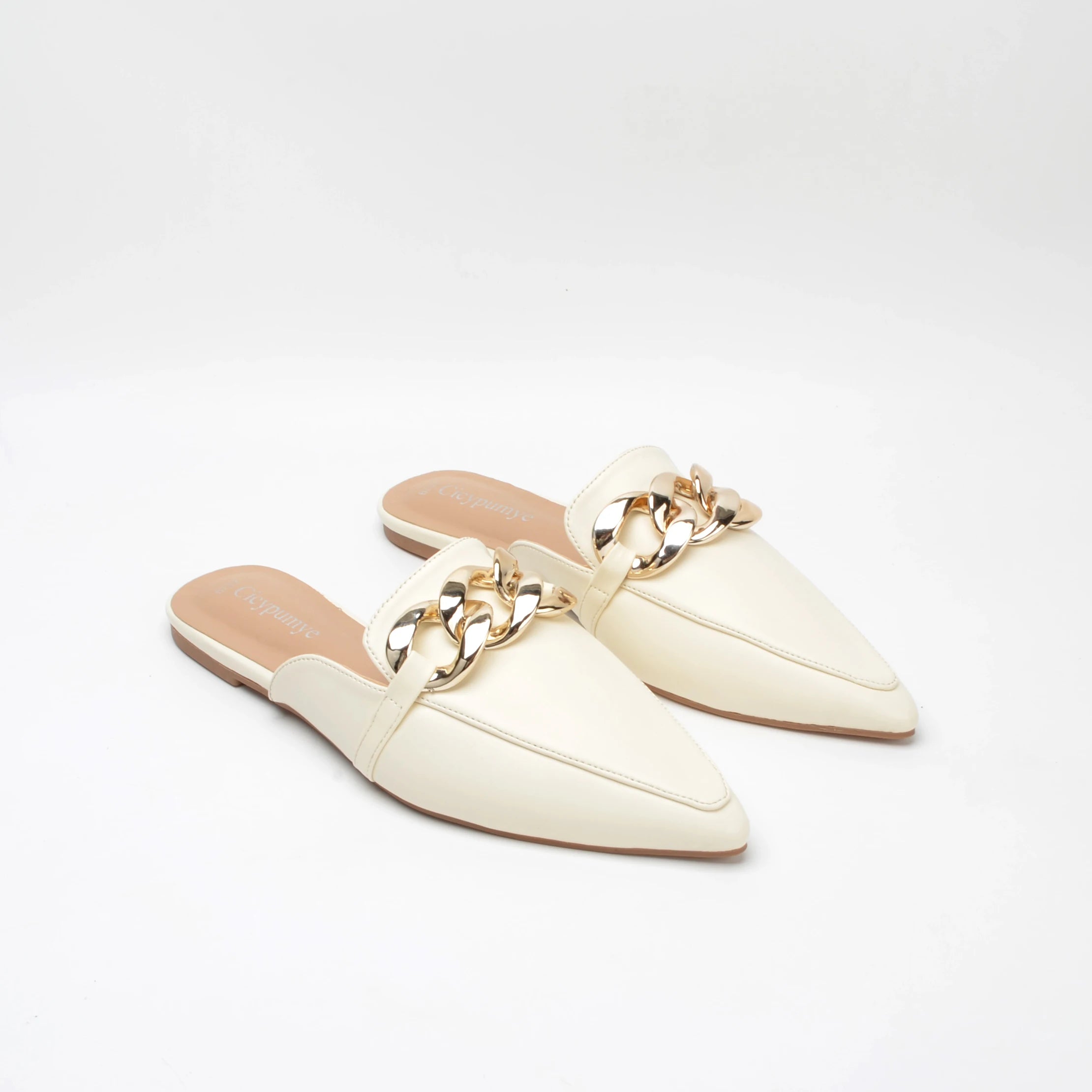 Fashinable chain casual office lady comfortable muller slippers sandals