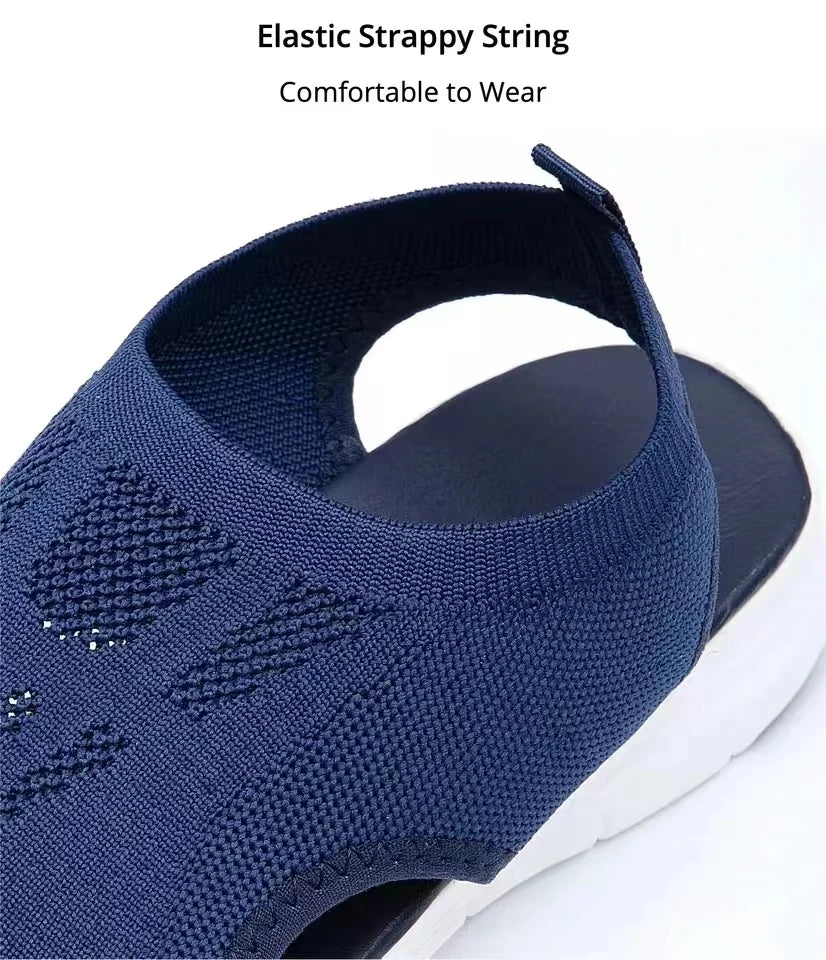 Women Summer Shoes 2024 Mesh Fish Platform Sandals Women's Open Toe Wedge Sandals Ladies Light Casual Shoes Zapatillas Muje