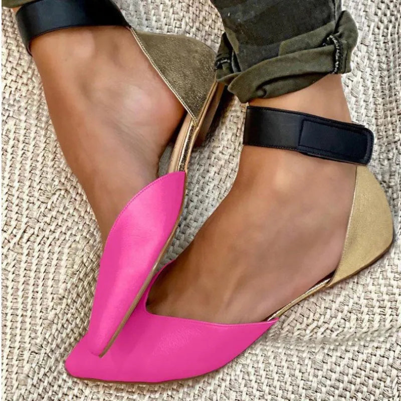 2024 Summer Casual Flat Heels Women's Shoes 40-43 Large Hollow Sandals Women's Platform Sandals Shoes