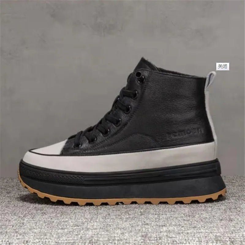 New Sneakers Women Vulcanized Shoes Fashion High Top Ladies Trainer Sport Zapatillas Mujer Platform Sneakers Women Shoes