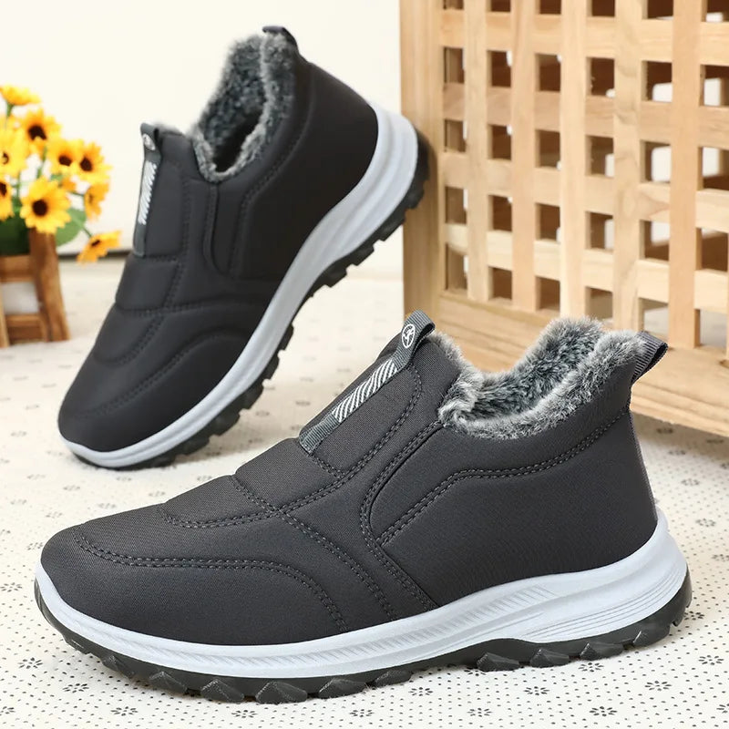 Women Shoes Cotton-padded Shoes Winter Warmth and Plush Thickening for Outdoor Cotton Shoes and Snow Boots for Daily Travel