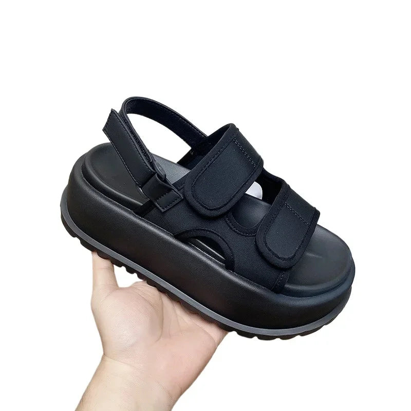 Women's Fashion Sandals 2024 New Summer Beach Internet Celebri Platform Increased Sandals Sports Casual Sandals