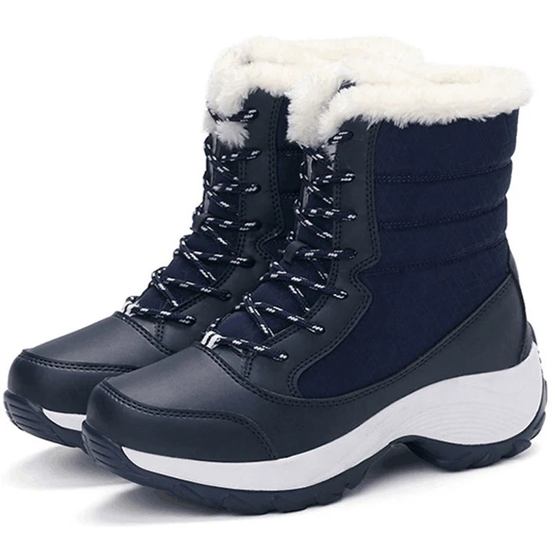 Women Boots Lightweight Heels Winter Boots Platform Ankle Botas Mujer Winter Shoes Women Fur Snow Boots Women's Winter Footwear