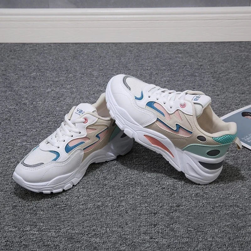 Height Increasing Chunky Sneakers Women Platform Shoes New Fashion Breathable Mesh Sport Women's Sneaker Casual Sneakers