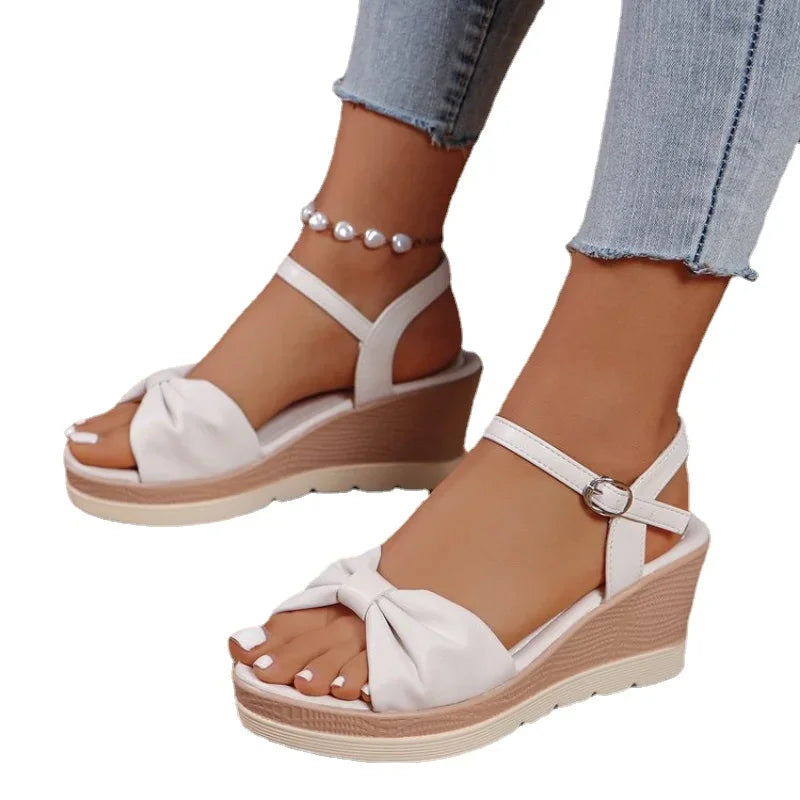 Women Platform High Heels Sandals Summer New Wedges Open Toe Dress Shoes Female Fashion Slippers Walking Slides Mujer Pumps