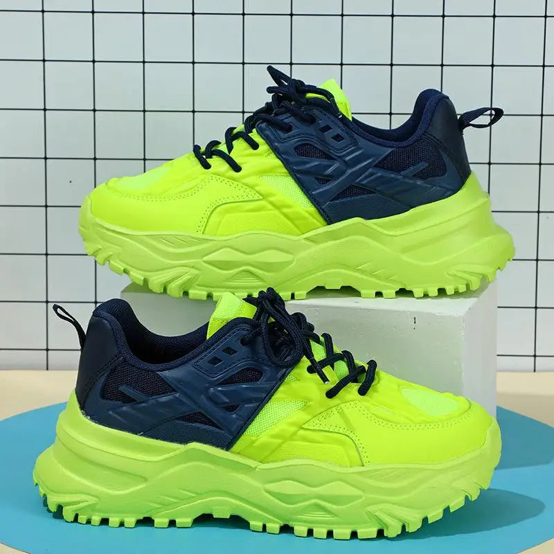 Women Sports Shoes Pink Running Shoes Thick Sole Platform Sneakers Breathable Spring Ladies 2025 Slip On Outdoors Walking Shoe