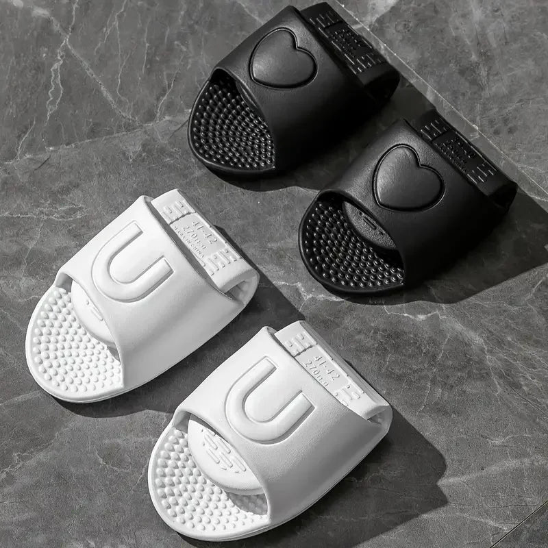 Lightweight Foldable Travel Slippers Women Soft Sole Eva Non Slip Bathroom Slides Woman 2025 Summer Unisex Travel Hotel Slippers