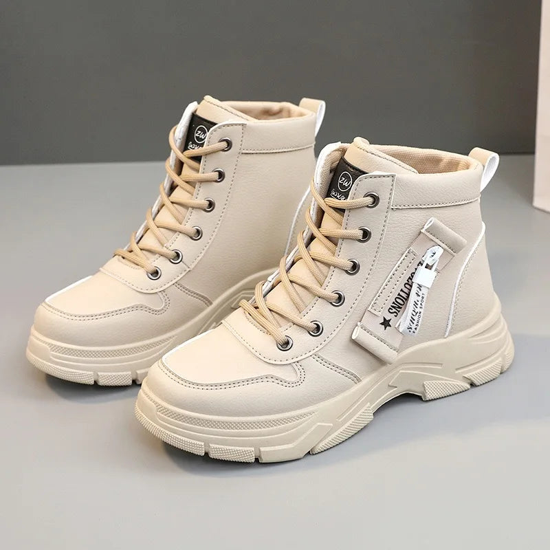 2025 NEW Winter Snow Boots for Women Casual High-top Shoes Fashion Warm Womens Sneakers Platform Ankle Boots Plus Size 43