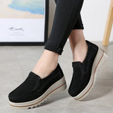 New Spring Women casual Shoes woman Platform Slip On Flats Sneakers women Suede Ladies Loafers Moccasins Shoes Woman tenis